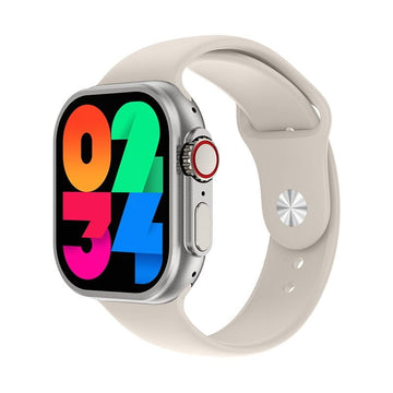 Smartwatch HW9 Ultra 2 com 3 braceletes + chaveiro - Cinza - OnLike